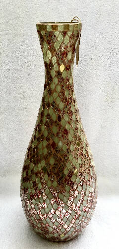 Sparkling Glass Flake Floor Vase Home, Office, Garden online marketplace