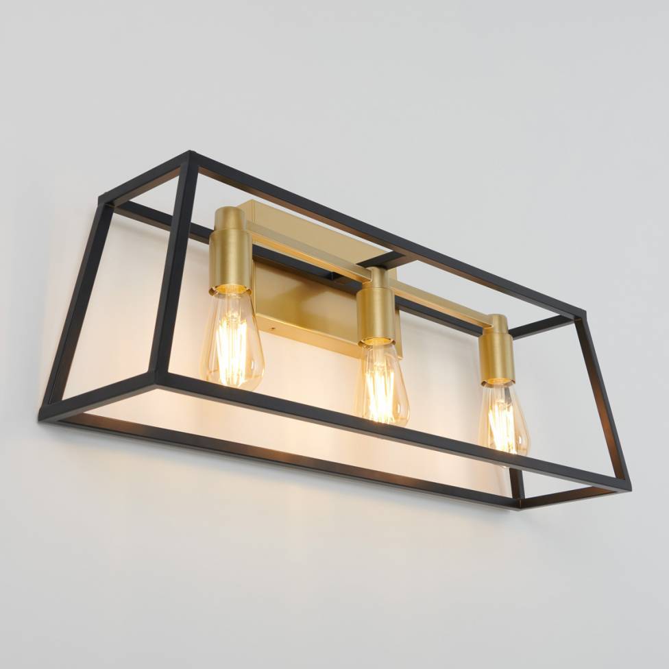 Artika Carter 3-light Vanity - Black And Gold Home Office Garden | HOG-HomeOfficeGarden | online marketplace