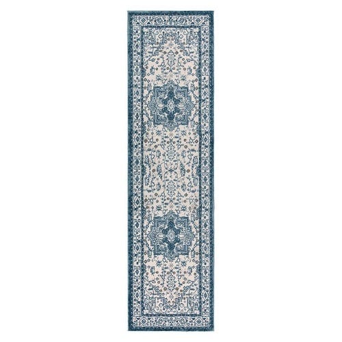 Centenno Collection Runner Herez Blue - 24in x 96in