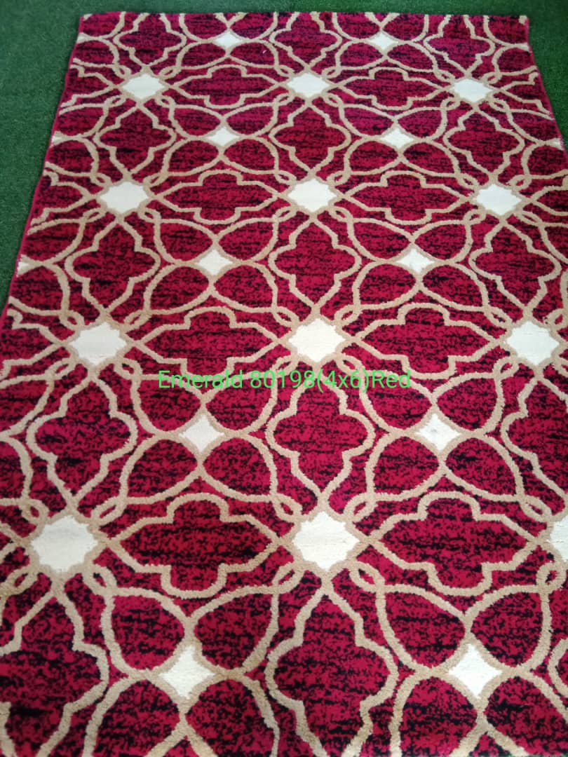 Centre Rug - 80198 Red Emerald Series