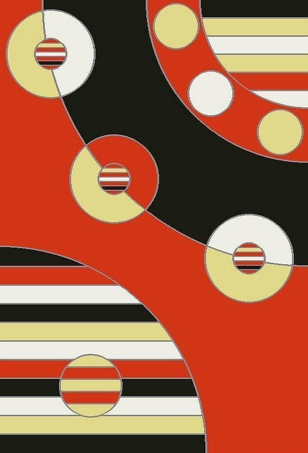 Rug Center - 84081 Orange Aafreen Series