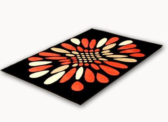 Rug Center - 84082 Black Aafreen Series