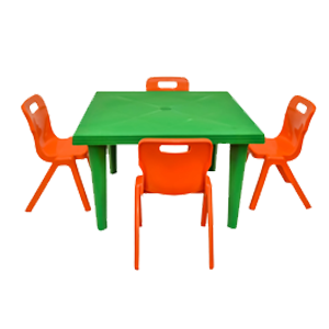 Champion Kiddies Plastic Table +4 Strong S Chairs Set Home Office Garden | HOG-HomeOfficeGarden | online marketplace