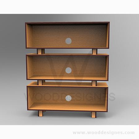 Chloé series Shelf (Golden-brown and DBT) 16424120713313  HomeOfficeGarden Home Office Garden | HOG-HomeOfficeGarden | HOG