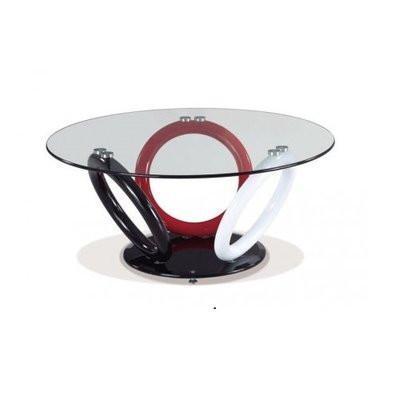 Coffee Table with Multicolored Base