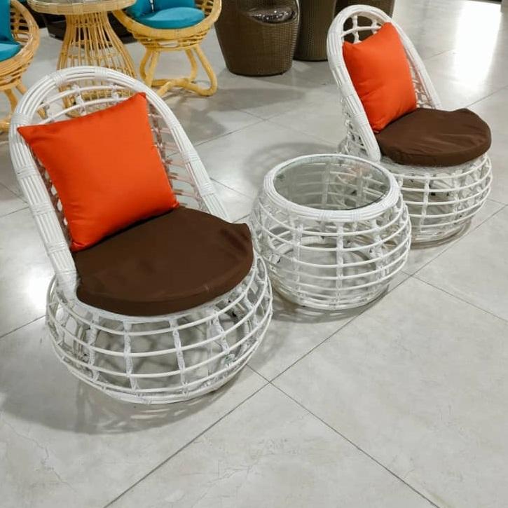 Compact Rattan Outdoor Furniture Set