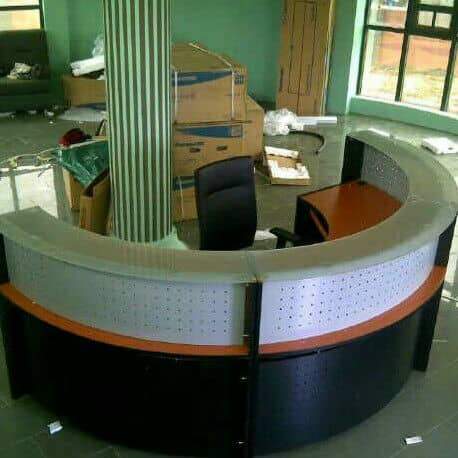 Crescent Reception Desk -4.2Mtrs Home Office Garden | HOG-HomeOfficeGarden | online marketplace