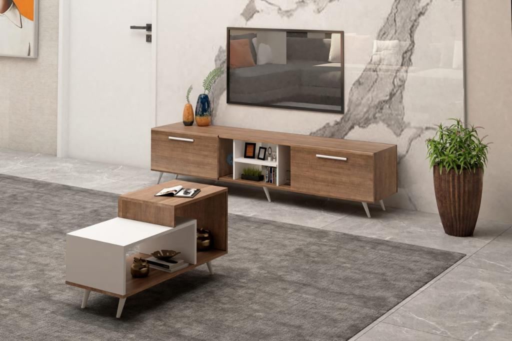 D2-Tv Unit T0120 180 Cm + Coffee Table 100 Cm Home Office Garden | HOG-HomeOfficeGarden | online marketplace