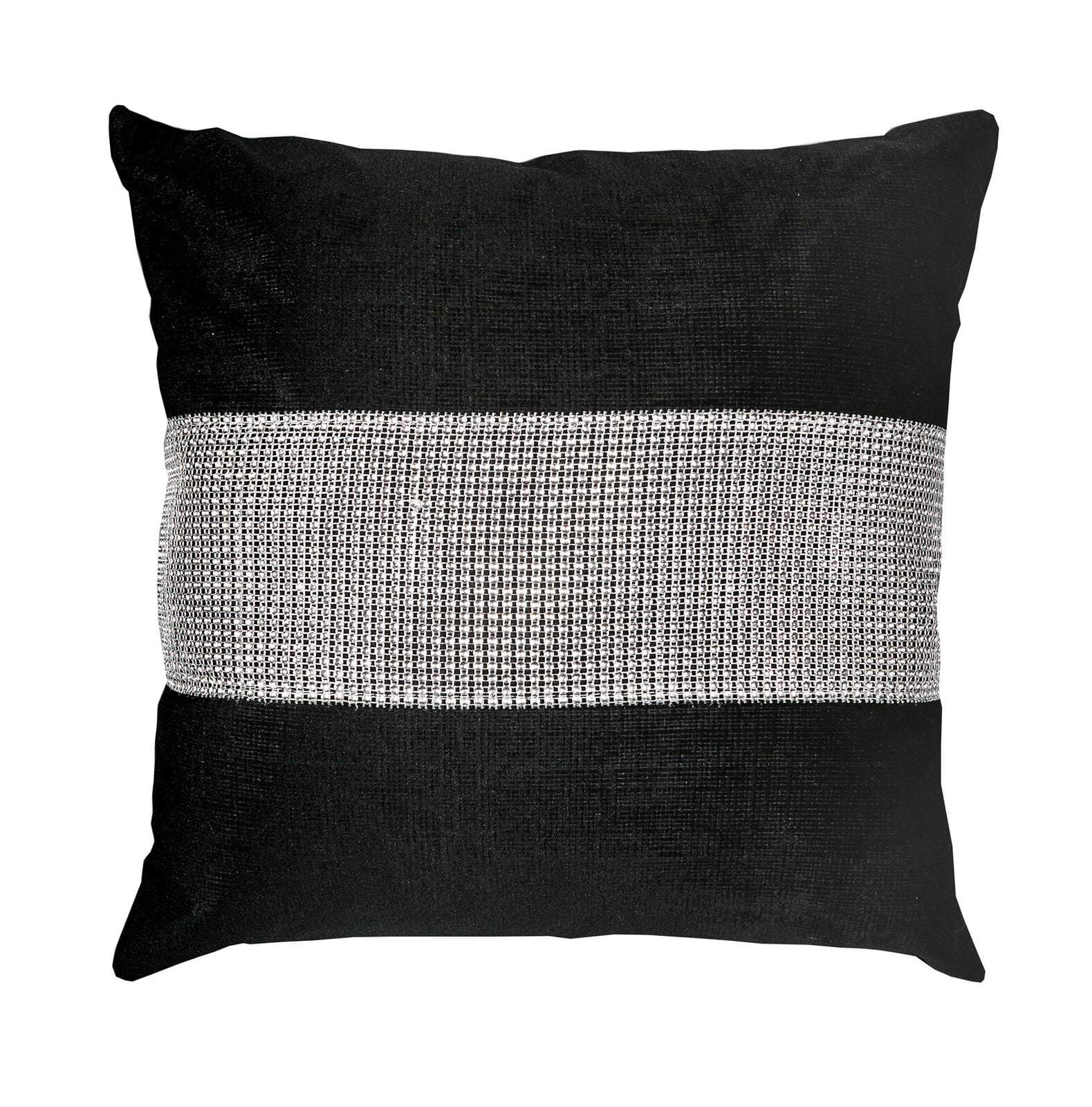 Diamante Eclat Ju Irọri Ideri Case Square Scatter Sparkle Chenille 17x17"