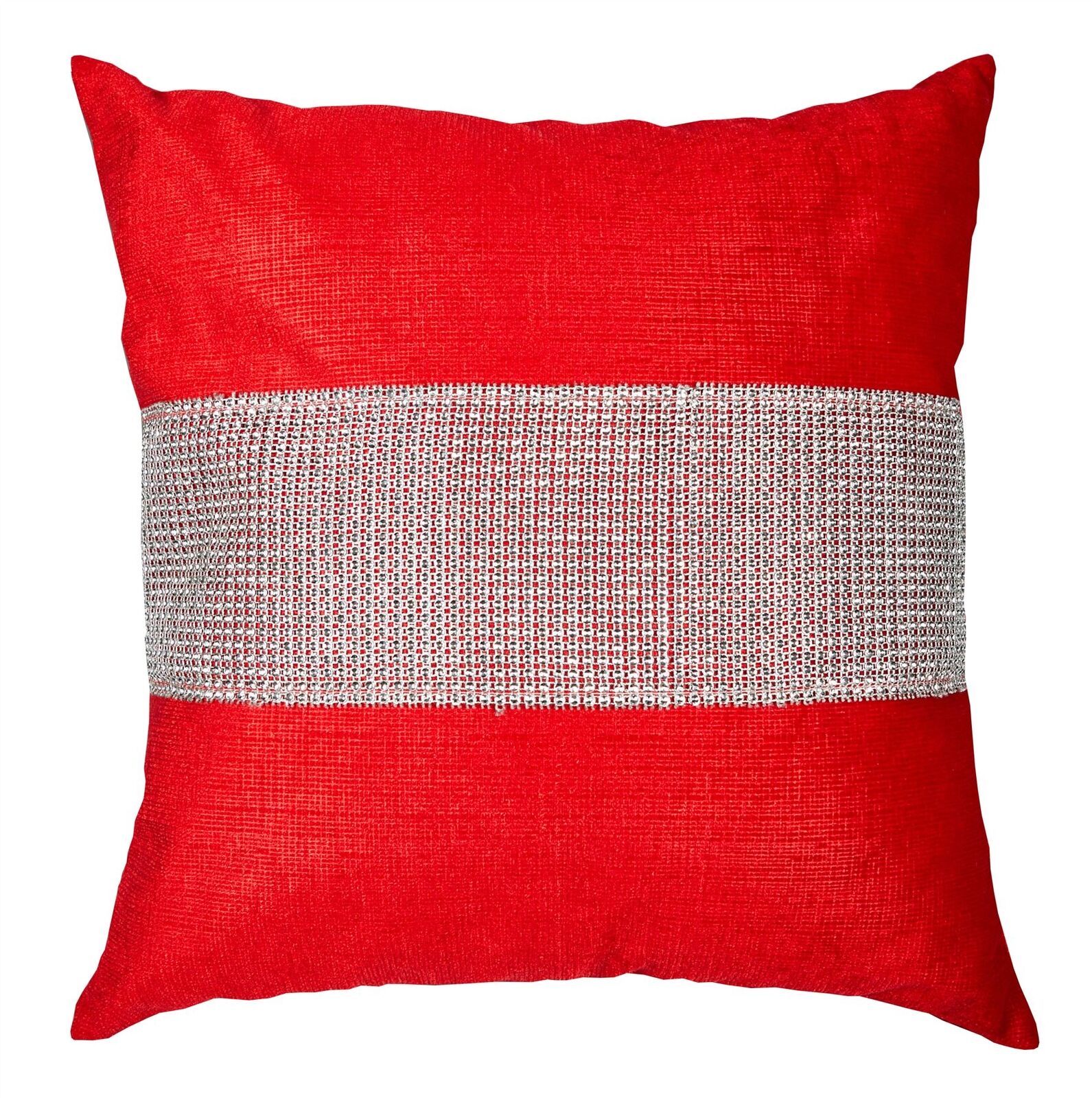 Diamante Eclat Throw Pillow Cover Case Square Scatter Sparkle Chenille 17x17"