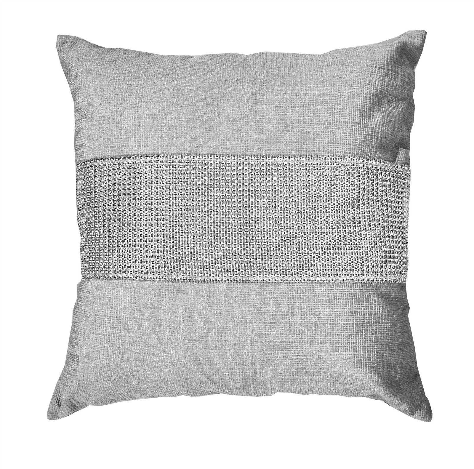 Diamante Eclat Throw Pillow Cover Case Square Scatter Sparkle Chenille 17x17"