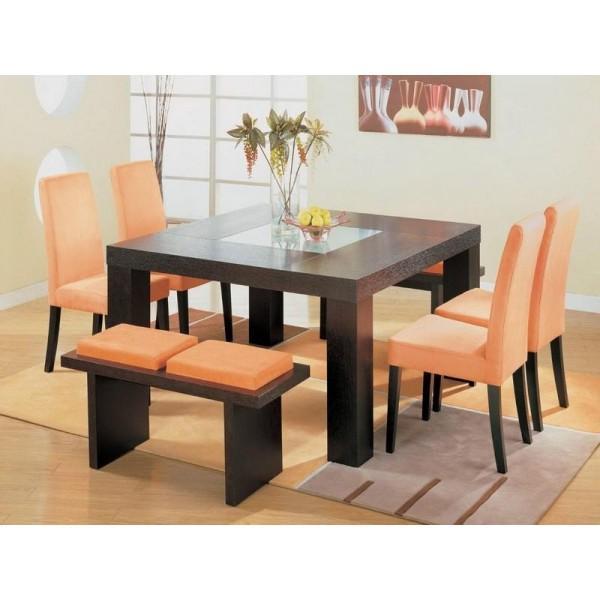 Dining Set - Orange - 7 Piece Home Office Garden | HOG-HomeOfficeGarden | online marketplace