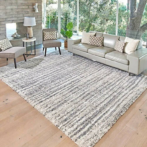 Thomasville Bali Habutai Ivory Beige Shag Rug -7ft By 10ft HOG-Home Office Garden online marketplace