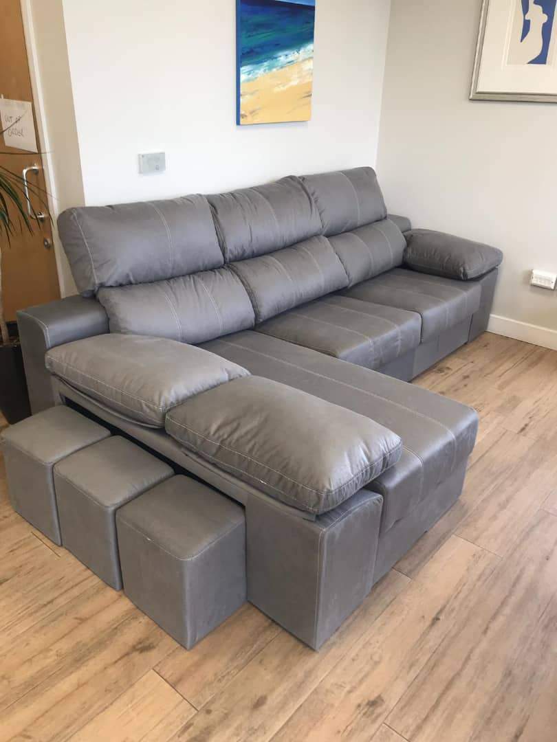 Duero L'shape Sofa With Side Stools