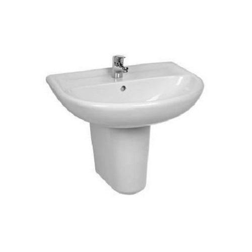 ECE DL Washbasin 51cm with Semi-Pedestal and Fixing Kit
