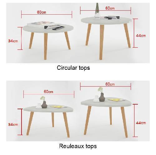 Fard shapemix Minimalist coffee table (2piece set)