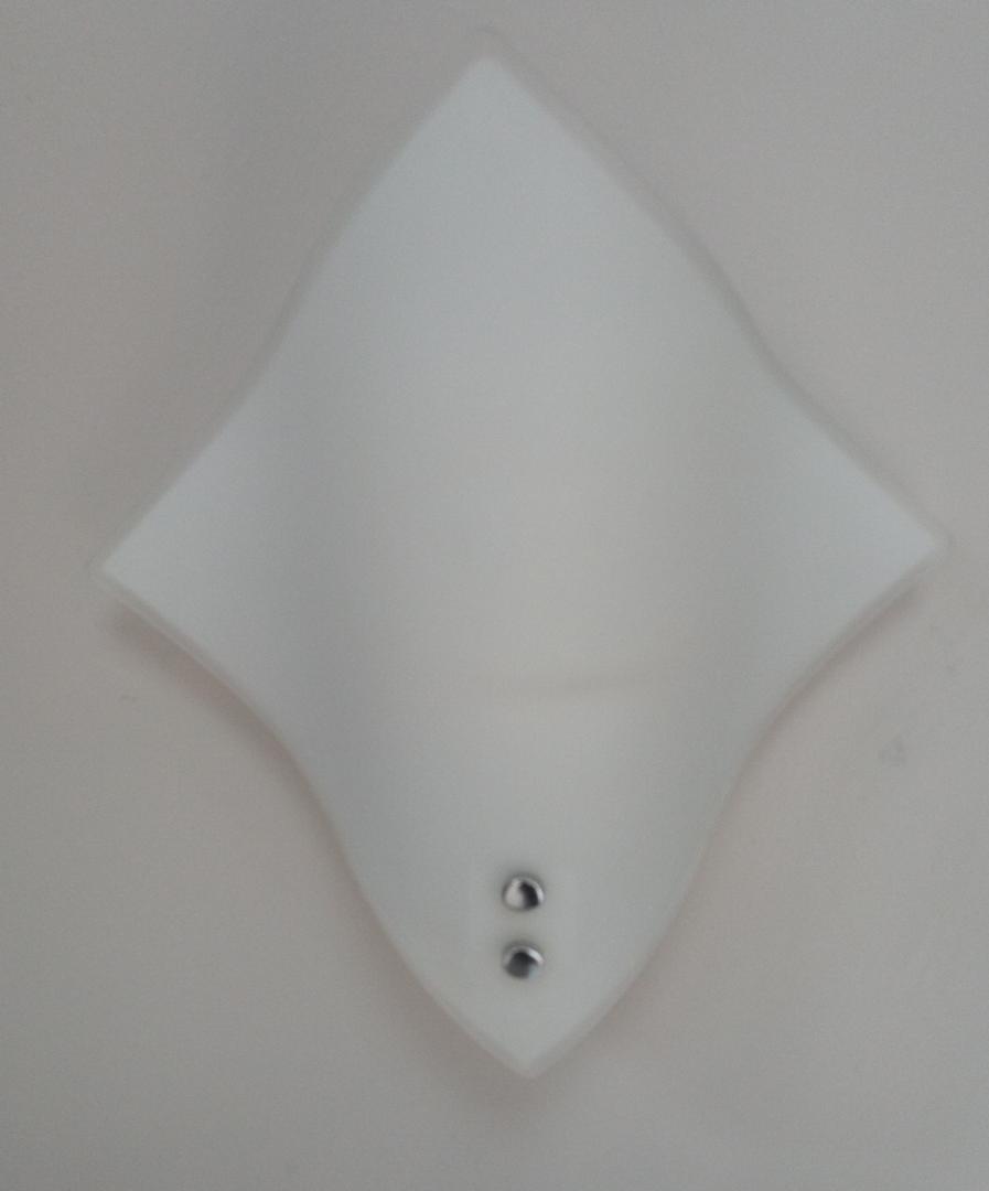 FENGYE CL008 wall mounted fitting in Satin Glass diffuser and chrome base