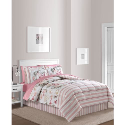 FiDEL California King Irene 8-piece Reversible King Comforter Set