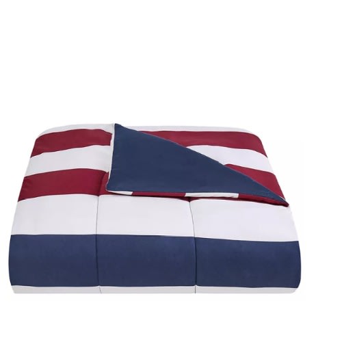 FiDEL Modern Stripe 8-piece California King Comforter Set