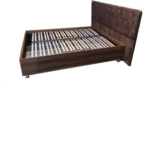 Florence Queen Size Bed With Upholstered Head Board-6x4.5ft