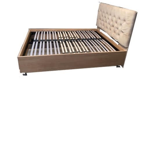 Florence Queen Size Bed With Upholstered Head Board-6x4.5ft