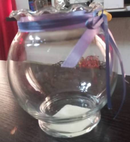 Glass bowl with ribbon Home Office Garden | HOG-HomeOfficeGarden | online marketplace