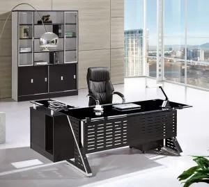 Glass Executive Desk - L Shape 1.8mtr