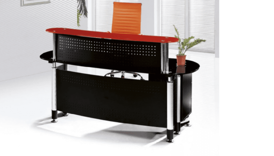 Glass Reception Table -1.6 Meters