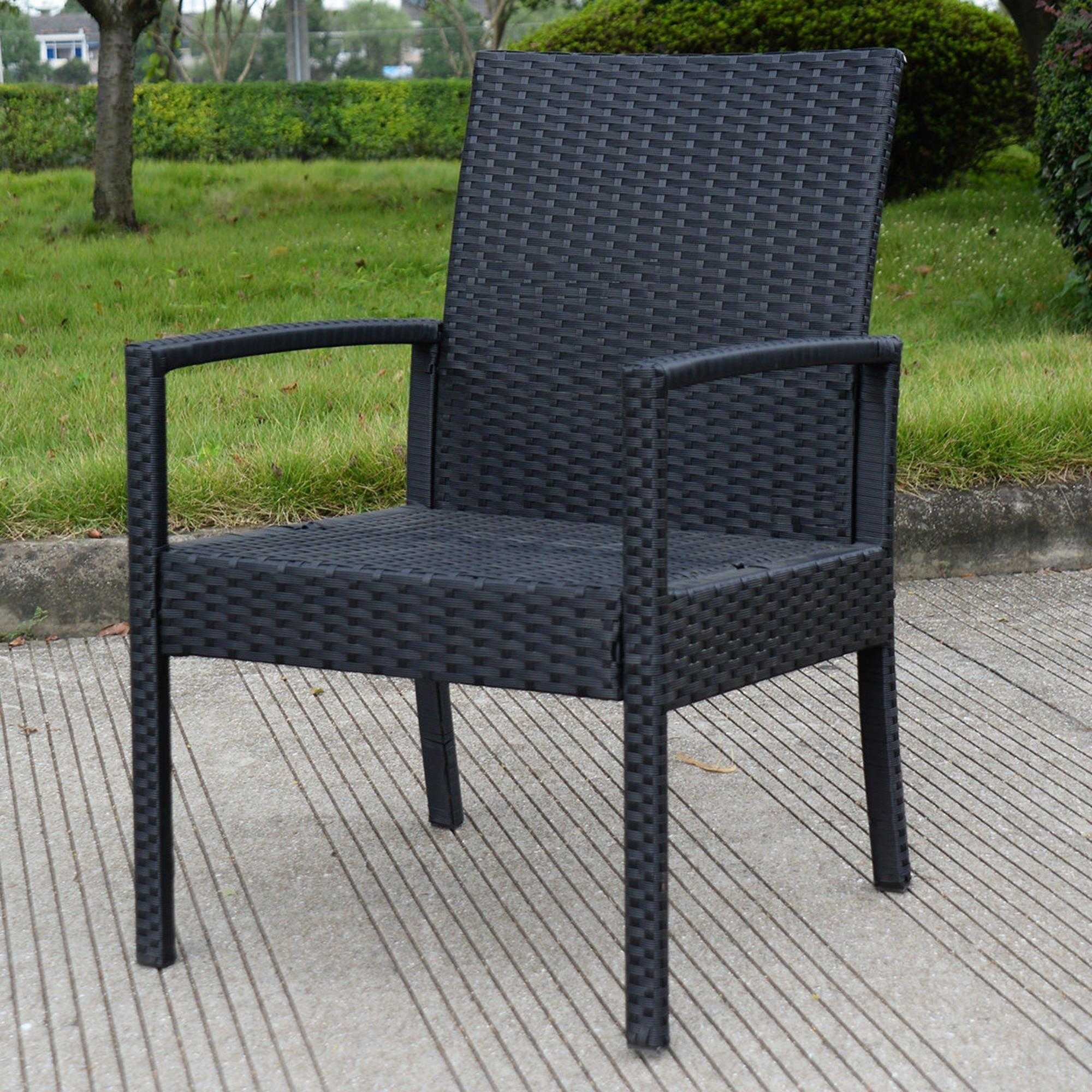 Goplus 1 PS Outdoor Rattan Patio Chair