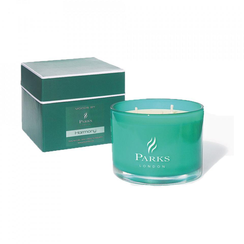 Green 3 Wick Candle