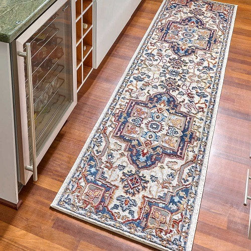 Henley Area Rug - Sempre Blue - 24" x 96" Runner