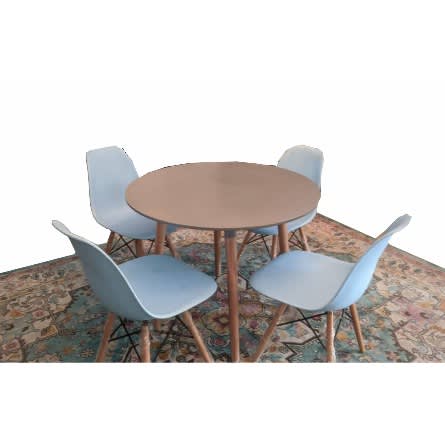 Hygena Charlie Dining Table With 4 Eames Chair