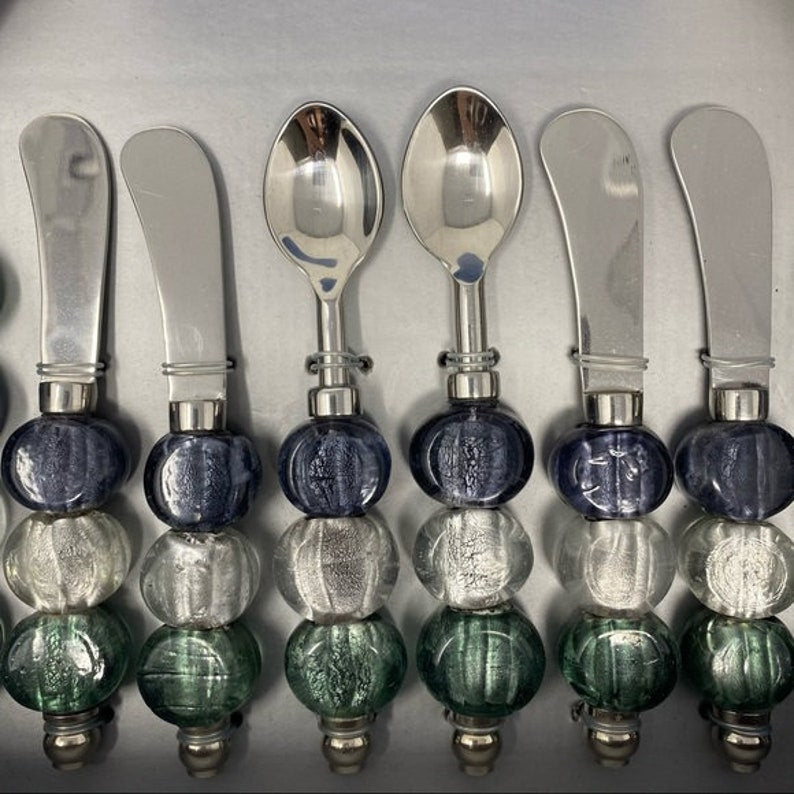 Metallic 8-Pc Beaded Stainless Steel Utensil Set Home, Office, Garden online marketplace