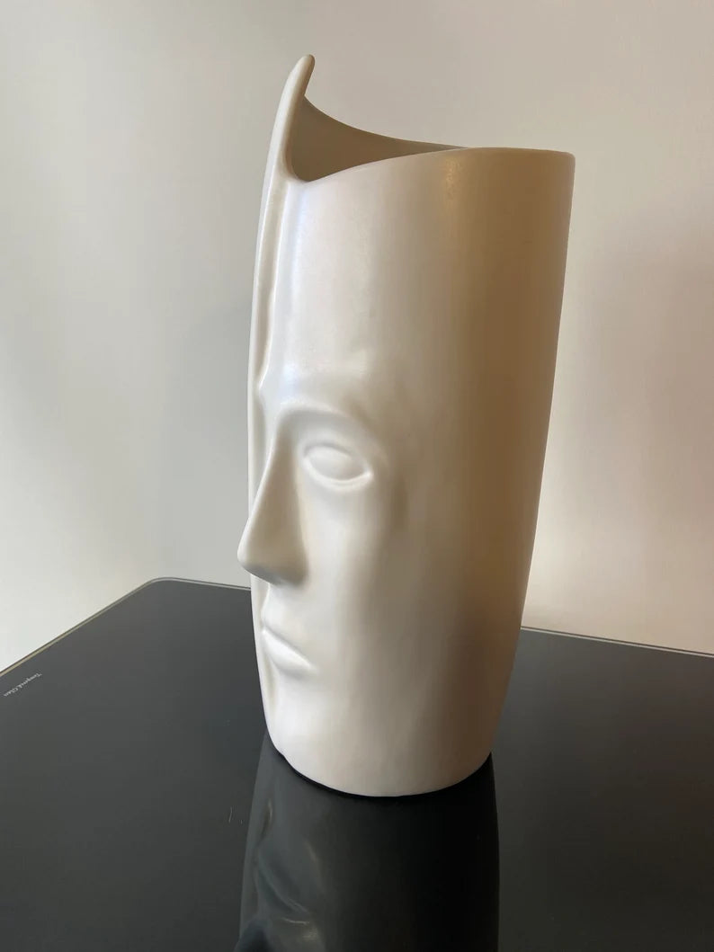 Tall Face Vase
