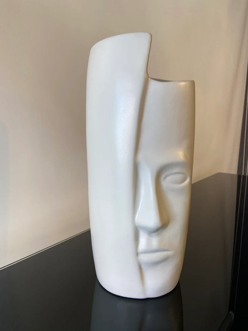 Tall Face Vase