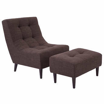 Costco Baskin Fabric Chair And Ottoman Home Office Garden | HOG-HomeOfficeGarden | online marketplace