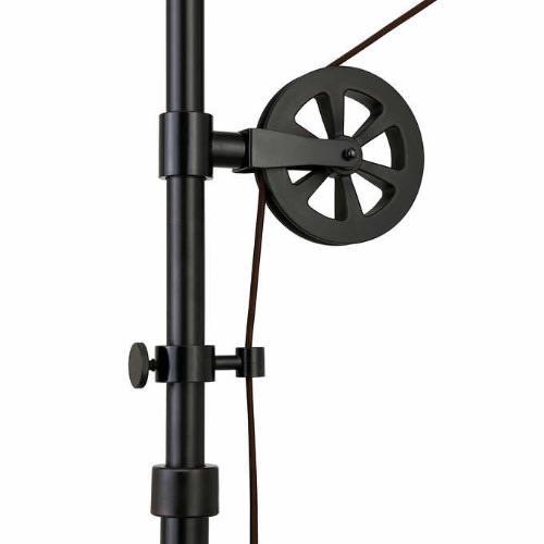 Industrial Pulley Floor Lamp