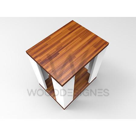 jella-series-side-table-teak-and-white-656258596884 HomeOfficeGarden Home Office Garden | HOG-HomeOfficeGarden | HOG