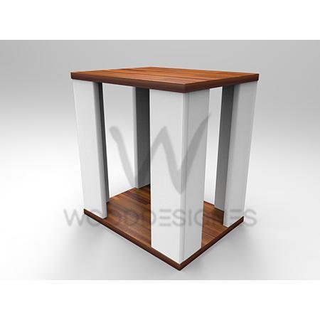 jella-series-side-table-teak-and-white-656261939220 HomeOfficeGarden Home Office Garden | HOG-HomeOfficeGarden | HOG