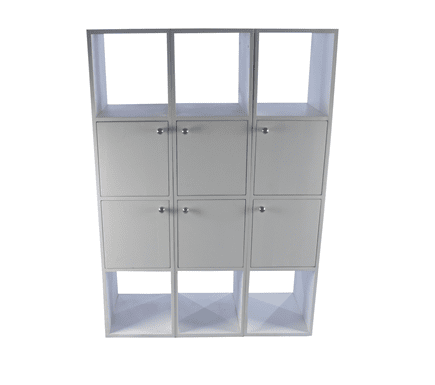 Kids wall Cabinet-White-2