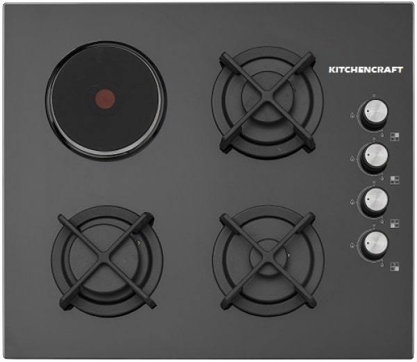 Built In Hob - 3 Gas & 1 Electric - 60cm