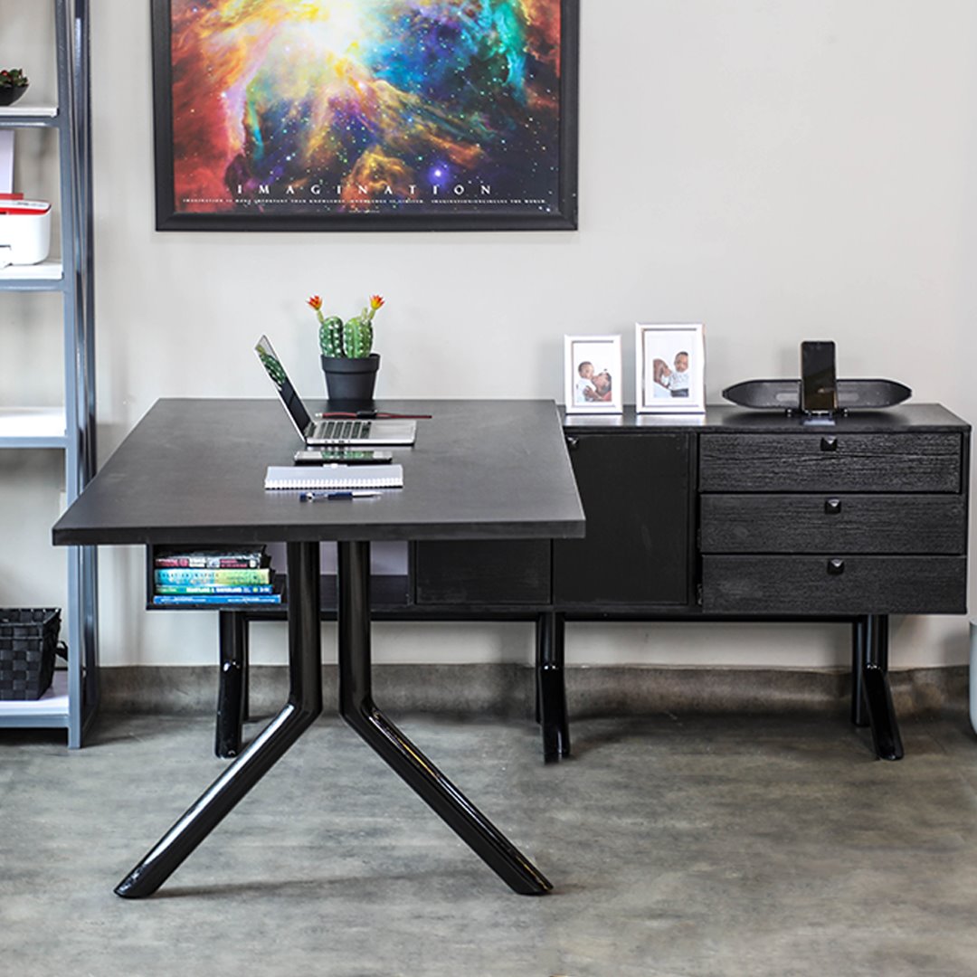 L-Shape Office Desk with Extension-1.6M Home Office Garden | HOG-HomeOfficeGarden | online marketplace