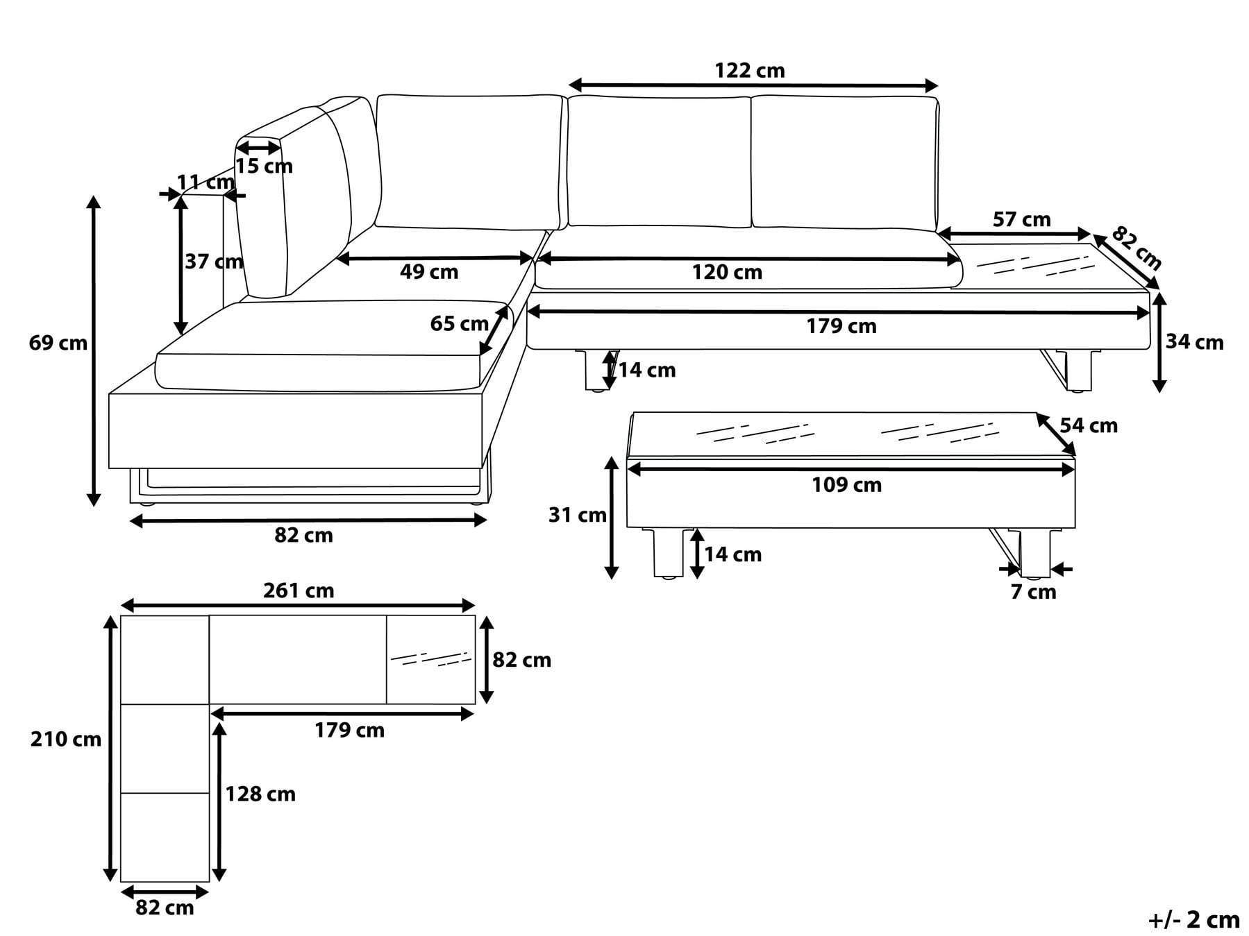 LANCIANO 5 Seater Rattan Garden Set