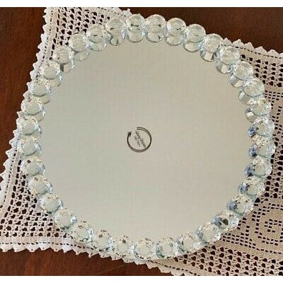 Lazy Suzan - Round Mirrored Decorative Serving Tray