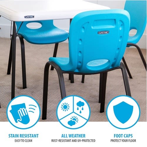 Lifetime Kids Table And Chair Set - Glacier Blue