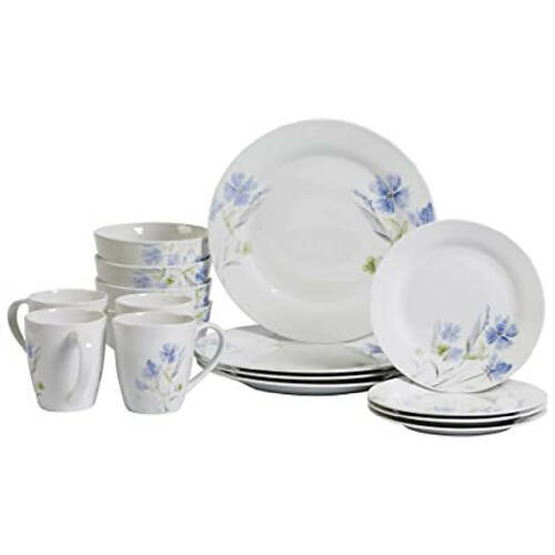 Tabletops Gallery Wildflower - 16 Piece Dinnerware Set, Service of 4 HOG-Home Office Garden online marketplace