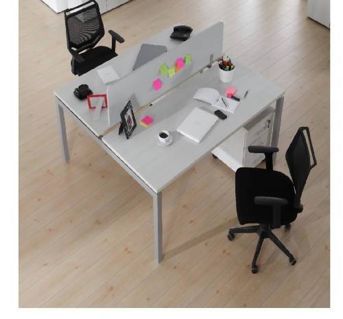 Mabelline 2 Man Workstation Unit with Metal Legs Home Office Garden | HOG-HomeOfficeGarden | online marketplace