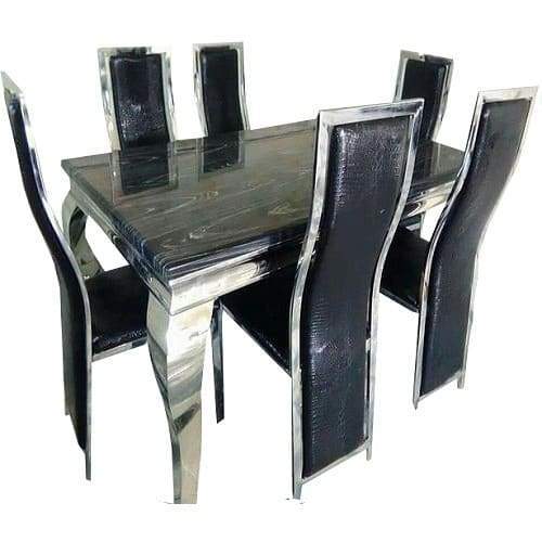 Marble Dining Table + 6 Chairs