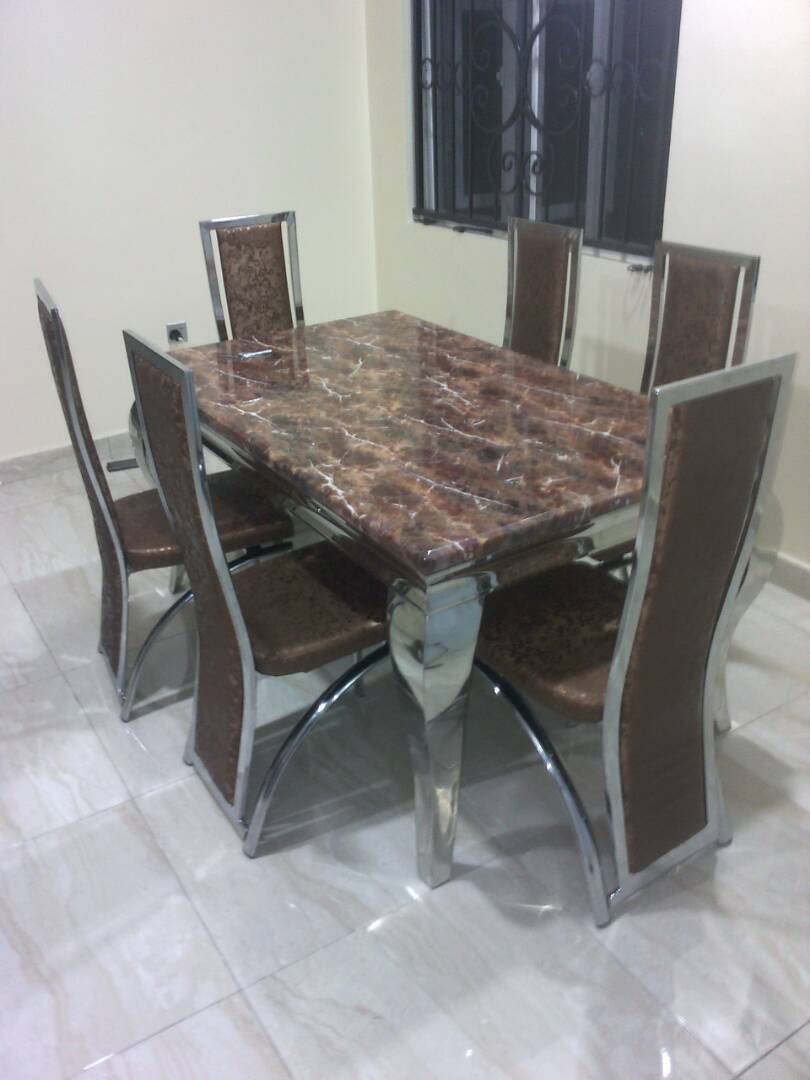 Marble Dining Table + 6chairs