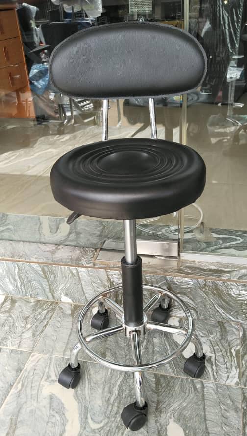 Mobile Barstool With Backrest